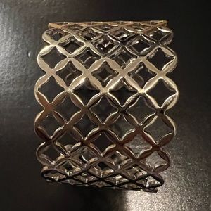 Silver cuff bracelet